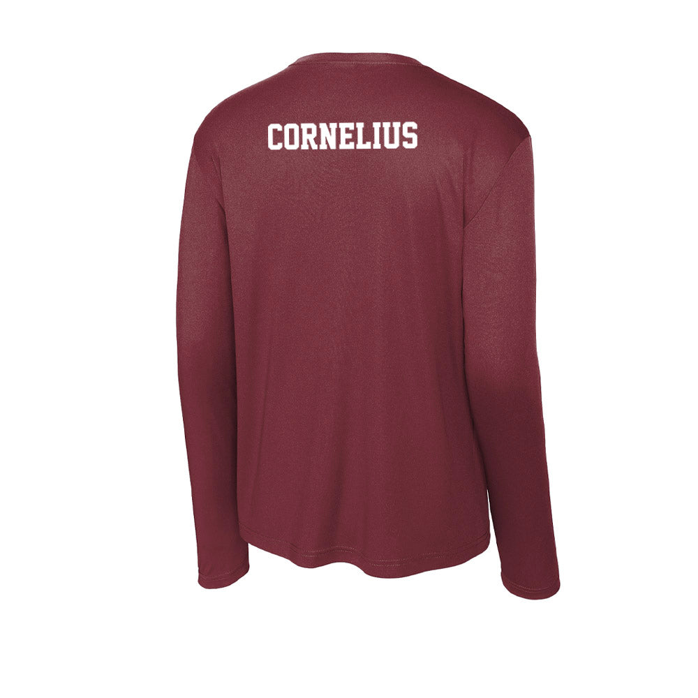 AAMU - NCAA Women's Track & Field : Makari Cornelius - Activewear Long Sleeve T-Shirt-1