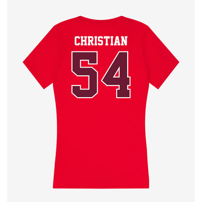 AAMU - NCAA Football : Jeremiah Christian - Women's V-Neck T-Shirt-1