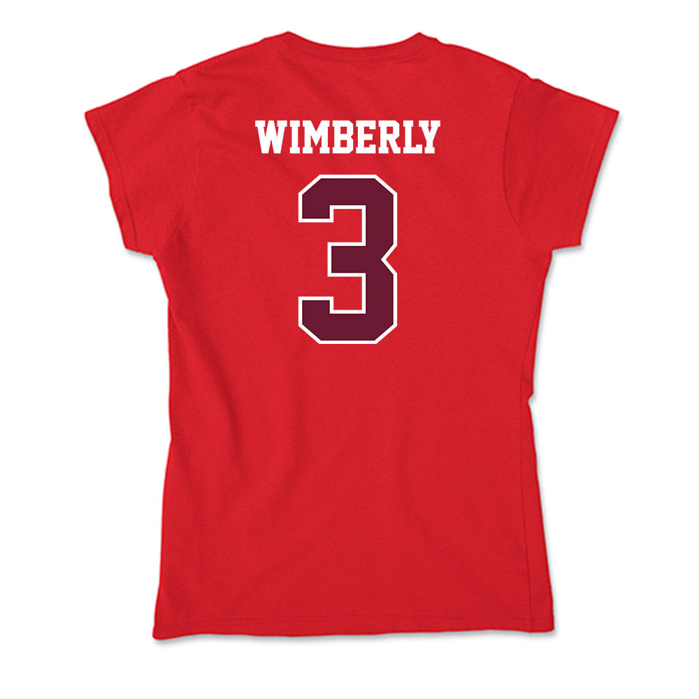 AAMU - NCAA Women's Basketball : Vanessa Wimberly - Soft Style Women’s T-Shirt-1