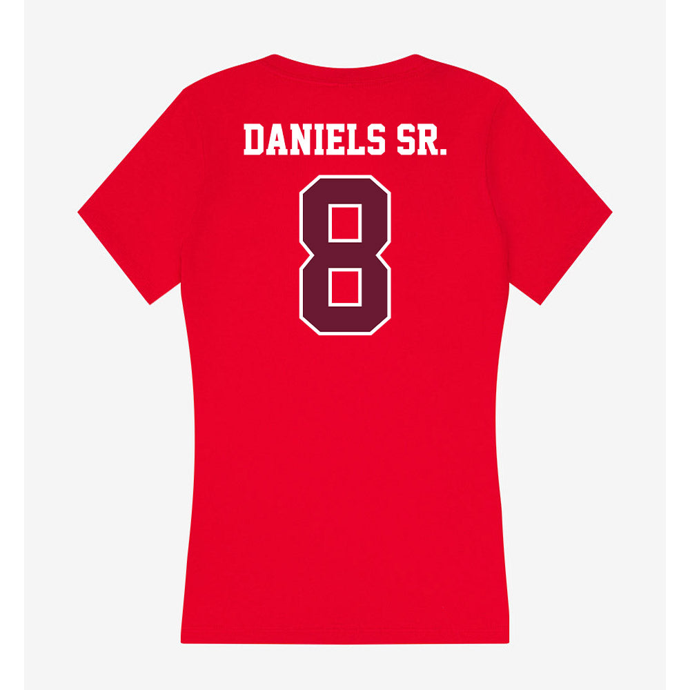 AAMU - NCAA Men's Basketball : Peyton Daniels Sr. - Women's V-Neck T-Shirt-1