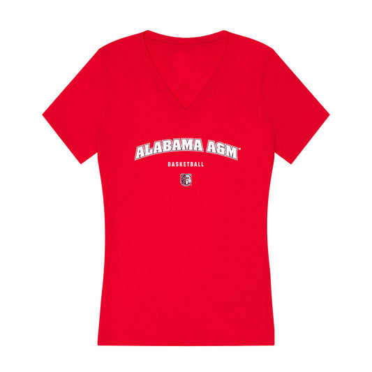 AAMU - NCAA Men's Basketball : Peyton Daniels - Women's V-Neck T-Shirt-0