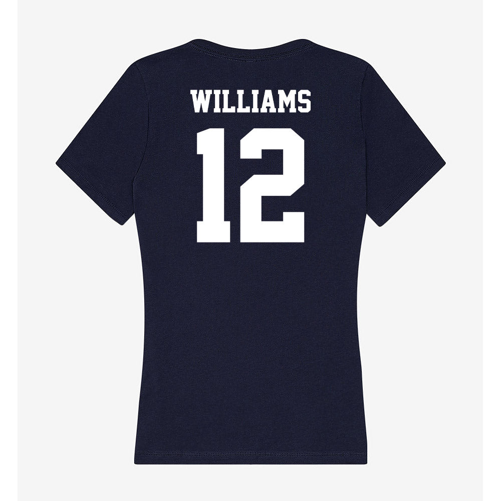 Jackson State - NCAA Men's Basketball : Delyle Williams - Women's V-Neck T-Shirt-1