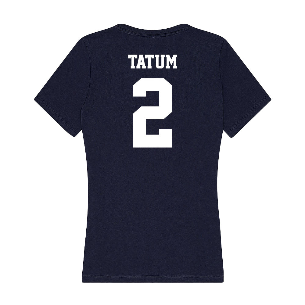 Jackson State - NCAA Men's Basketball : Jalen Tatum - Women's V-Neck T-Shirt-1