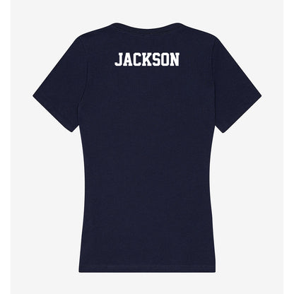 Jackson State - NCAA Men's Track & Field : BerNarjay Jackson - Women's V-Neck T-Shirt-1