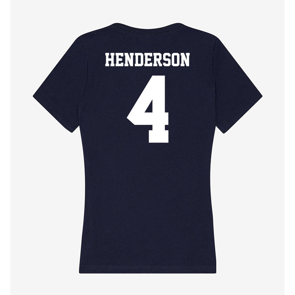 Jackson State - NCAA Football : Tyquan Henderson - Women's V-Neck T-Shirt-1