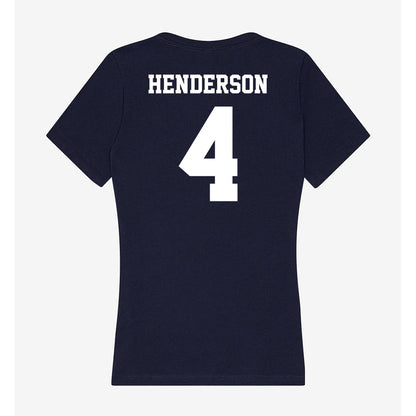 Jackson State - NCAA Football : Tyquan Henderson - Women's V-Neck T-Shirt-1