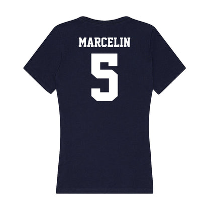 Jackson State - NCAA Women's Volleyball : Nyjha Marcelin - Women's V-Neck T-Shirt-1