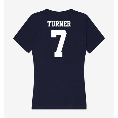 Jackson State - NCAA Men's Track & Field : Dominic Turner - Women's V-Neck T-Shirt-1