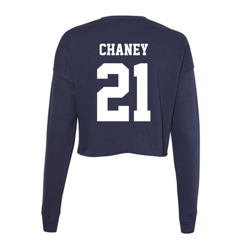 Jackson State - NCAA Football : Vernorrius Chaney - Women's Cropped Crew Fleece-1
