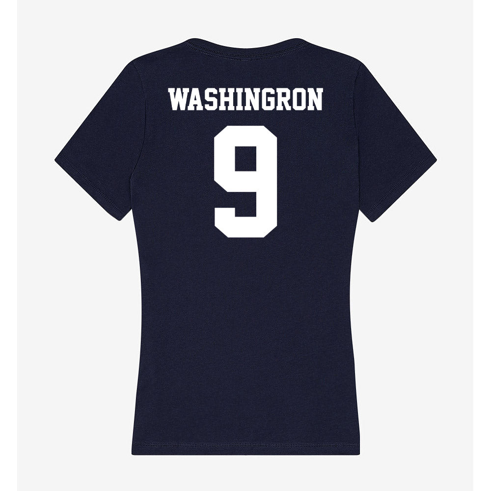 Jackson State - NCAA Football : BJ Washingron - Women's V-Neck T-Shirt-1
