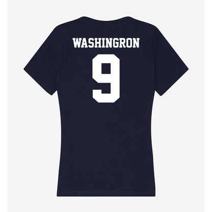 Jackson State - NCAA Football : BJ Washingron - Women's V-Neck T-Shirt-1
