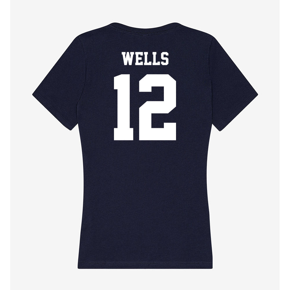 Jackson State - NCAA Baseball : DeVante’ Wells - Women's V-Neck T-Shirt-1