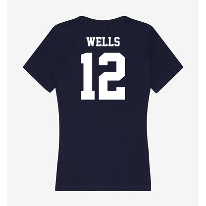 Jackson State - NCAA Baseball : DeVante’ Wells - Women's V-Neck T-Shirt-1