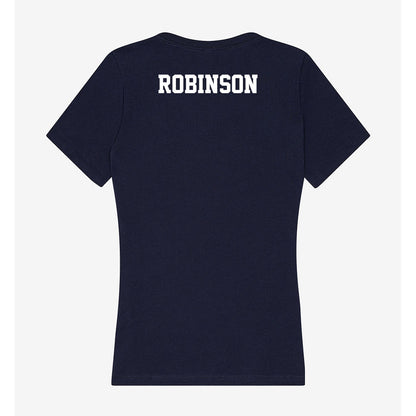 Jackson State - NCAA Men's Track & Field : Jordan Robinson - Women's V-Neck T-Shirt-1