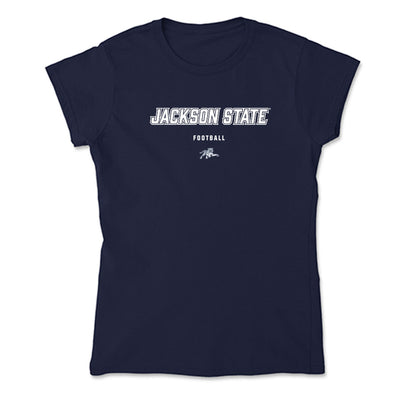 Jackson State - NCAA Football : Kazarius Bowie - Soft Style Women’s T-Shirt-0