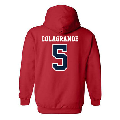 Stony Brook - NCAA Baseball : Hunter Colagrande - Classic Shersey Hooded Sweatshirt-1