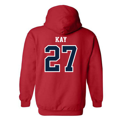 Stony Brook - NCAA Baseball : Evan Kay - Classic Shersey Hooded Sweatshirt-1
