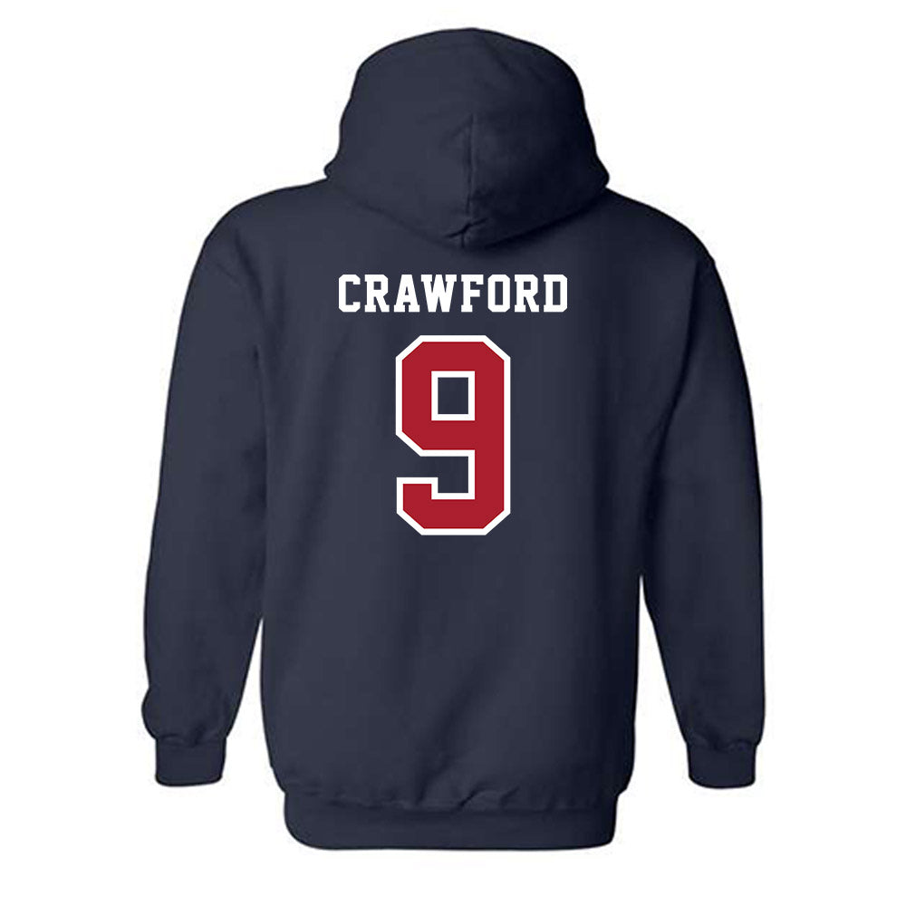 Stony Brook - NCAA Football : DaMario Crawford - Classic Shersey Hooded Sweatshirt-1