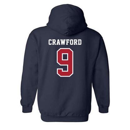 Stony Brook - NCAA Football : DaMario Crawford - Classic Shersey Hooded Sweatshirt-1