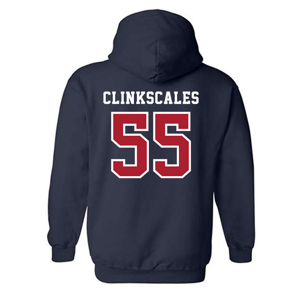 Stony Brook - NCAA Men's Lacrosse : Aiden Clinkscales - Classic Shersey Hooded Sweatshirt-1