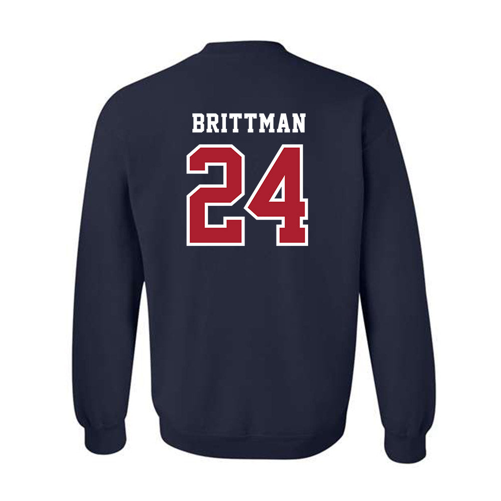 Stony Brook - NCAA Men's Lacrosse : Zach Brittman - Classic Shersey Crewneck Sweatshirt-1