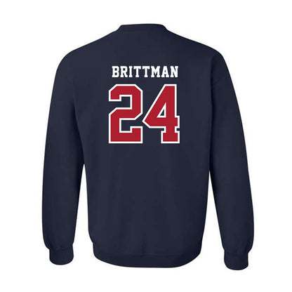 Stony Brook - NCAA Men's Lacrosse : Zach Brittman - Classic Shersey Crewneck Sweatshirt-1