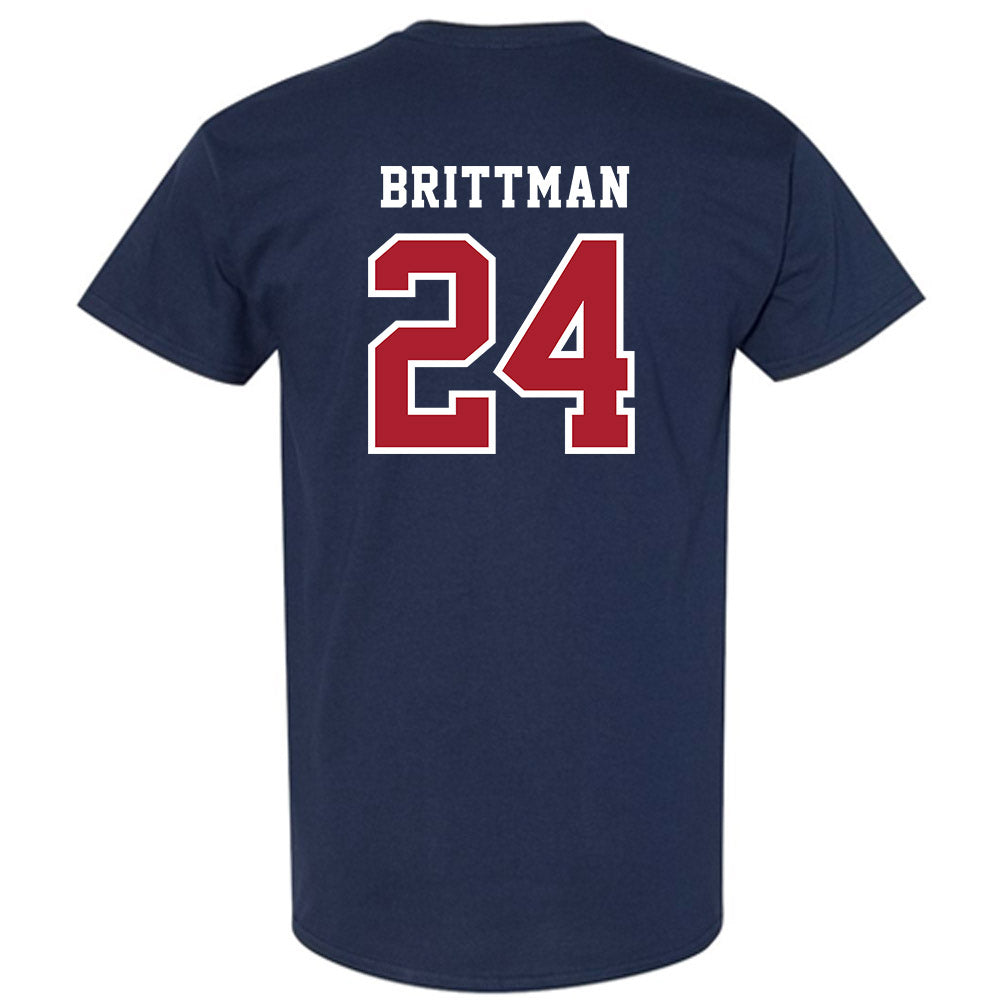 Stony Brook - NCAA Men's Lacrosse : Zach Brittman - Classic Shersey T-Shirt-1