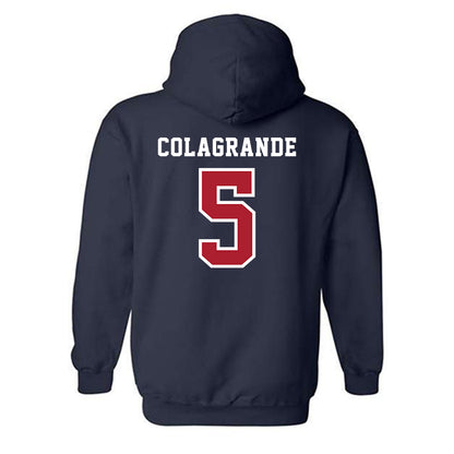 Stony Brook - NCAA Baseball : Hunter Colagrande - Classic Shersey Hooded Sweatshirt-1