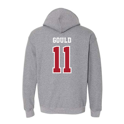 Stony Brook - NCAA Men's Soccer : Jackson Gould - Classic Shersey Hooded Sweatshirt-1