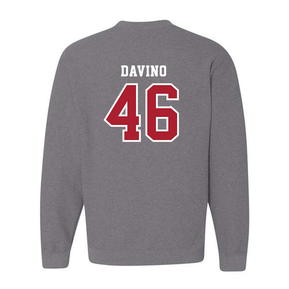 Stony Brook - NCAA Baseball : Brett Davino - Classic Shersey Crewneck Sweatshirt-1
