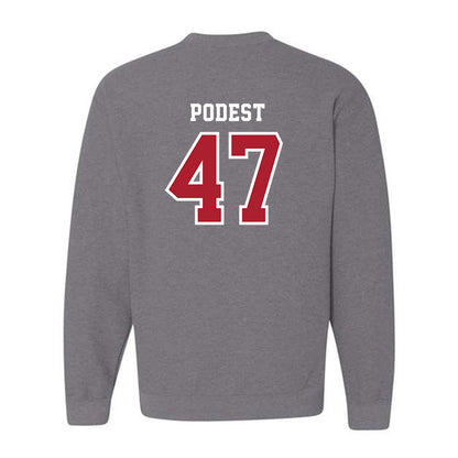 Stony Brook - NCAA Baseball : Jarek Podest - Classic Shersey Crewneck Sweatshirt-1