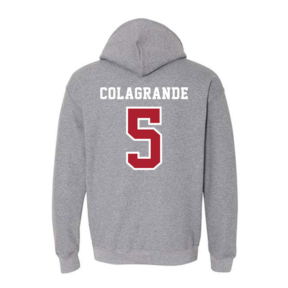 Stony Brook - NCAA Baseball : Hunter Colagrande - Classic Shersey Hooded Sweatshirt-1
