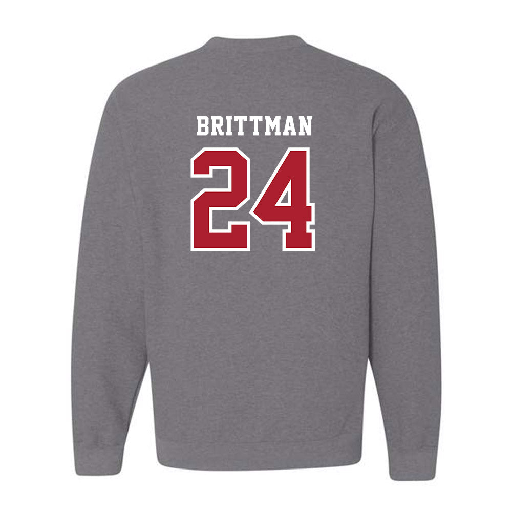 Stony Brook - NCAA Men's Lacrosse : Zach Brittman - Classic Shersey Crewneck Sweatshirt-1