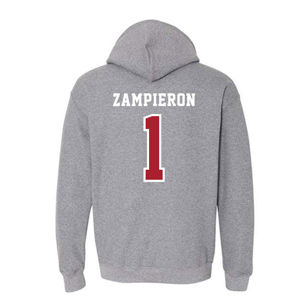 Stony Brook - NCAA Baseball : Nick Zampieron - Classic Shersey Hooded Sweatshirt-1