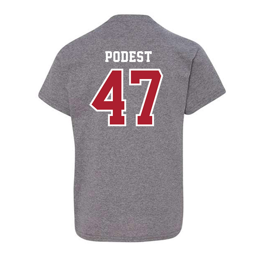 Stony Brook - NCAA Baseball : Jarek Podest - Classic Shersey Youth T-Shirt-1