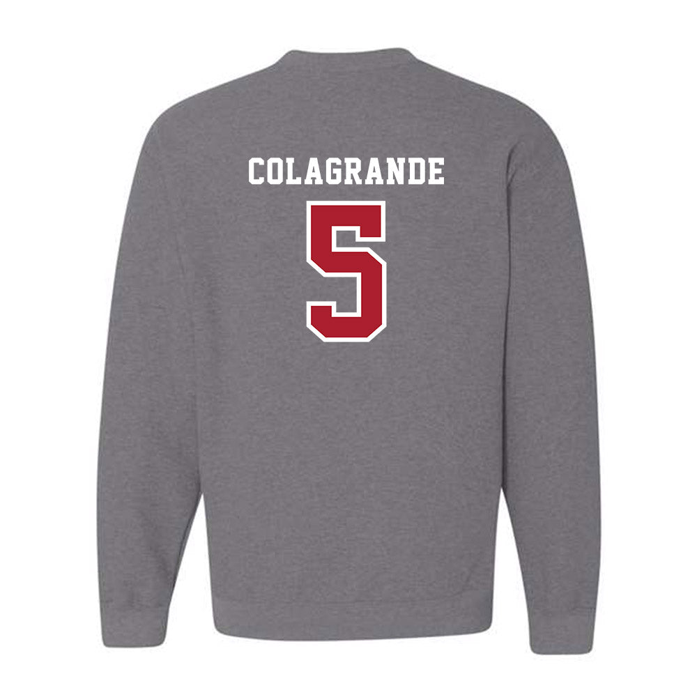 Stony Brook - NCAA Baseball : Hunter Colagrande - Classic Shersey Crewneck Sweatshirt-1