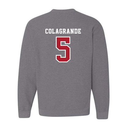 Stony Brook - NCAA Baseball : Hunter Colagrande - Classic Shersey Crewneck Sweatshirt-1