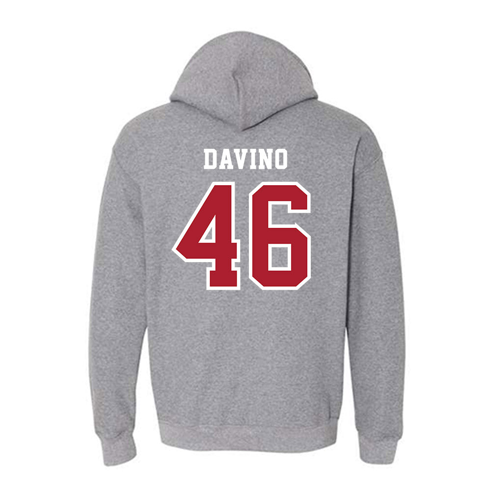 Stony Brook - NCAA Baseball : Brett Davino - Classic Shersey Hooded Sweatshirt-1