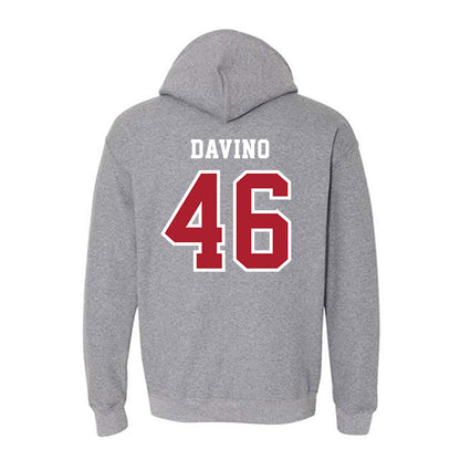 Stony Brook - NCAA Baseball : Brett Davino - Classic Shersey Hooded Sweatshirt-1