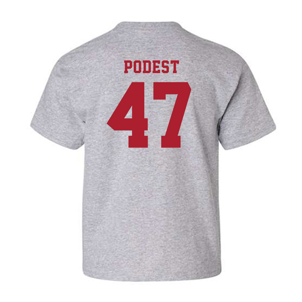 Stony Brook - NCAA Baseball : Jarek Podest - Youth T-Shirt-1