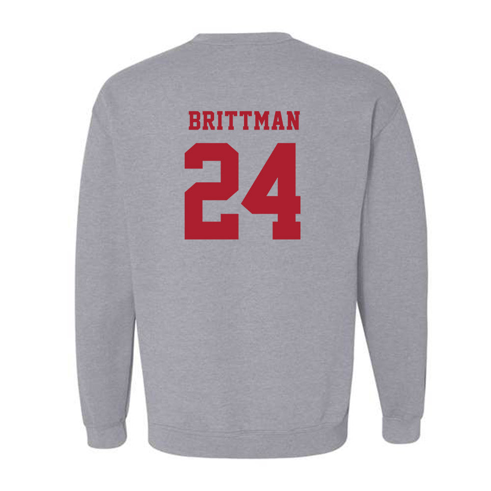 Stony Brook - NCAA Men's Lacrosse : Zach Brittman - Crewneck Sweatshirt-1