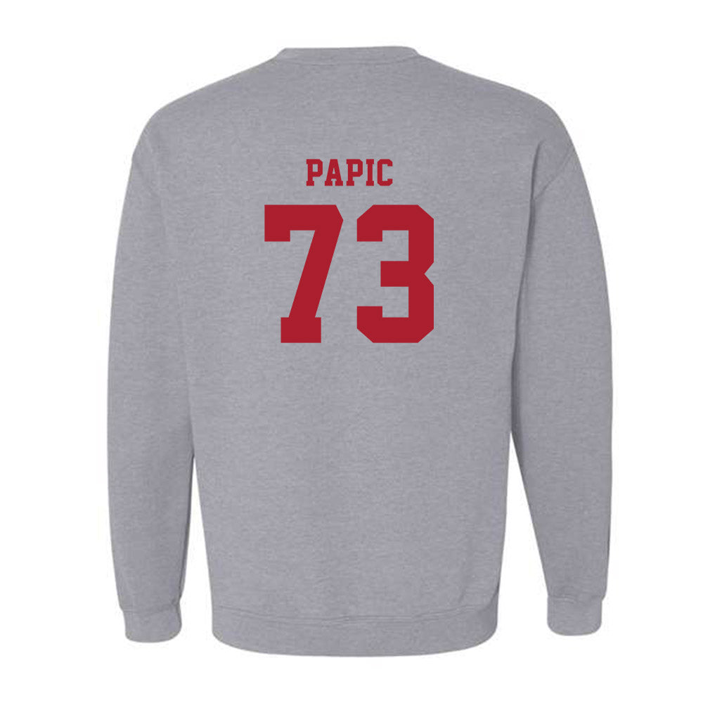 Stony Brook - NCAA Football : Niko Papic - Crewneck Sweatshirt-1