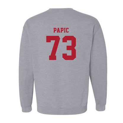 Stony Brook - NCAA Football : Niko Papic - Crewneck Sweatshirt-1