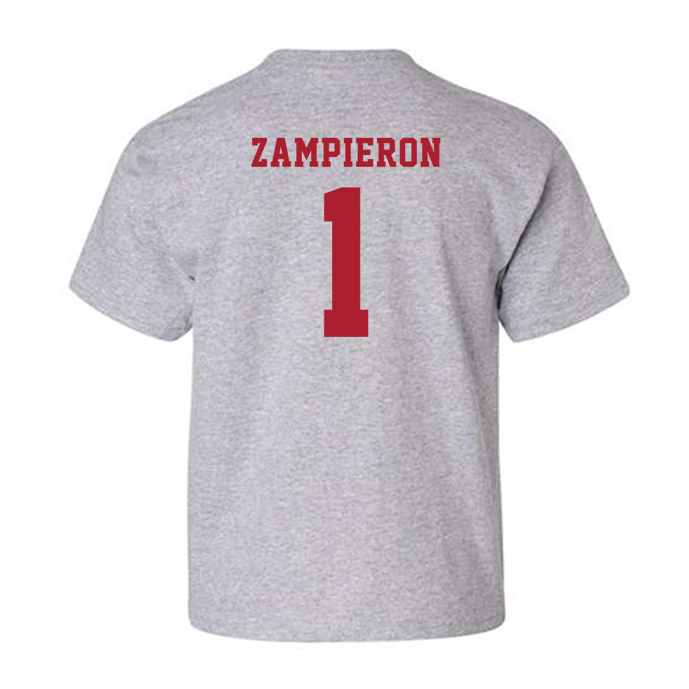 Stony Brook - NCAA Baseball : Nick Zampieron - Youth T-Shirt-1