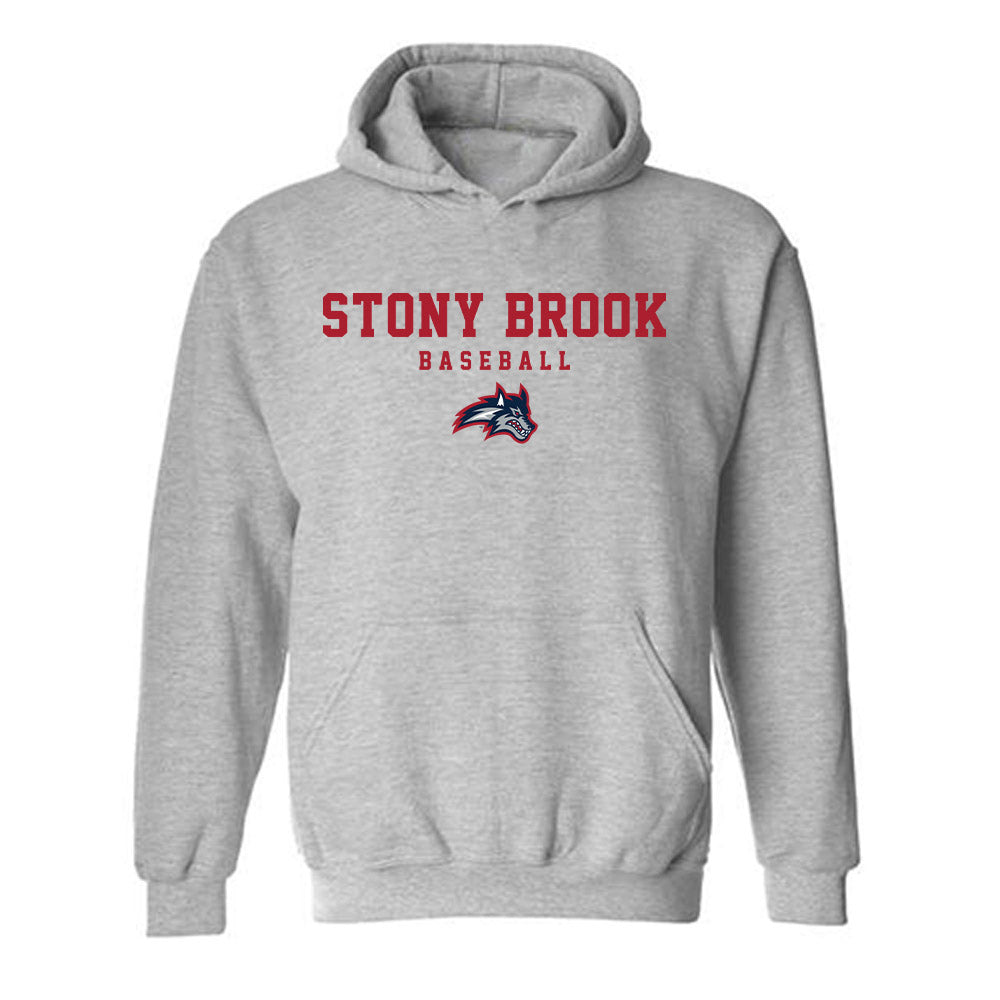 Stony Brook - NCAA Baseball : Evan Kay - Hooded Sweatshirt-0