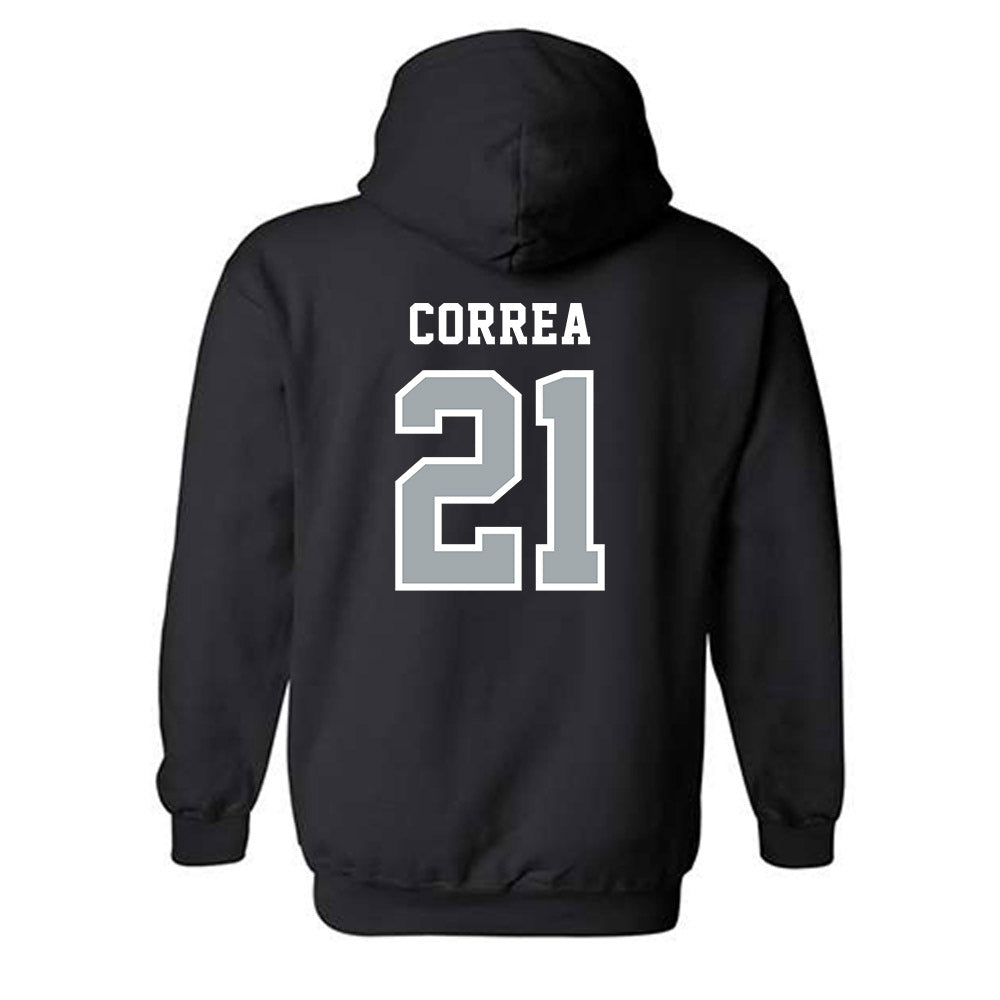 Stony Brook - NCAA Men's Lacrosse : Gary Correa - Classic Shersey Hooded Sweatshirt-1