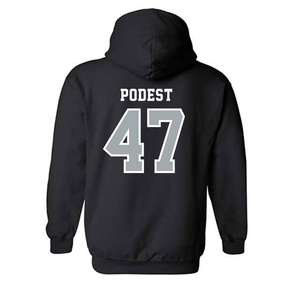 Stony Brook - NCAA Baseball : Jarek Podest - Classic Shersey Hooded Sweatshirt-1