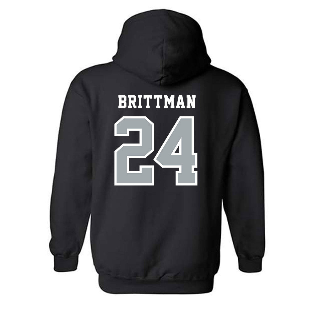 Stony Brook - NCAA Men's Lacrosse : Zach Brittman - Classic Shersey Hooded Sweatshirt-1