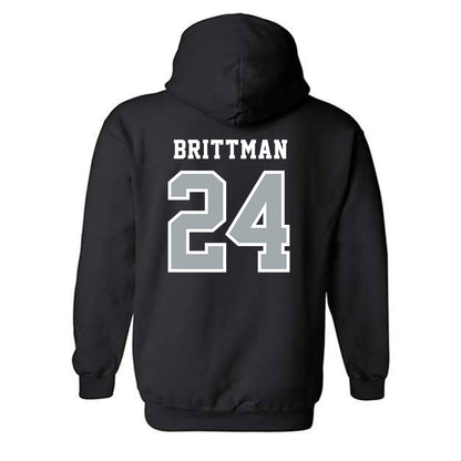 Stony Brook - NCAA Men's Lacrosse : Zach Brittman - Classic Shersey Hooded Sweatshirt-1