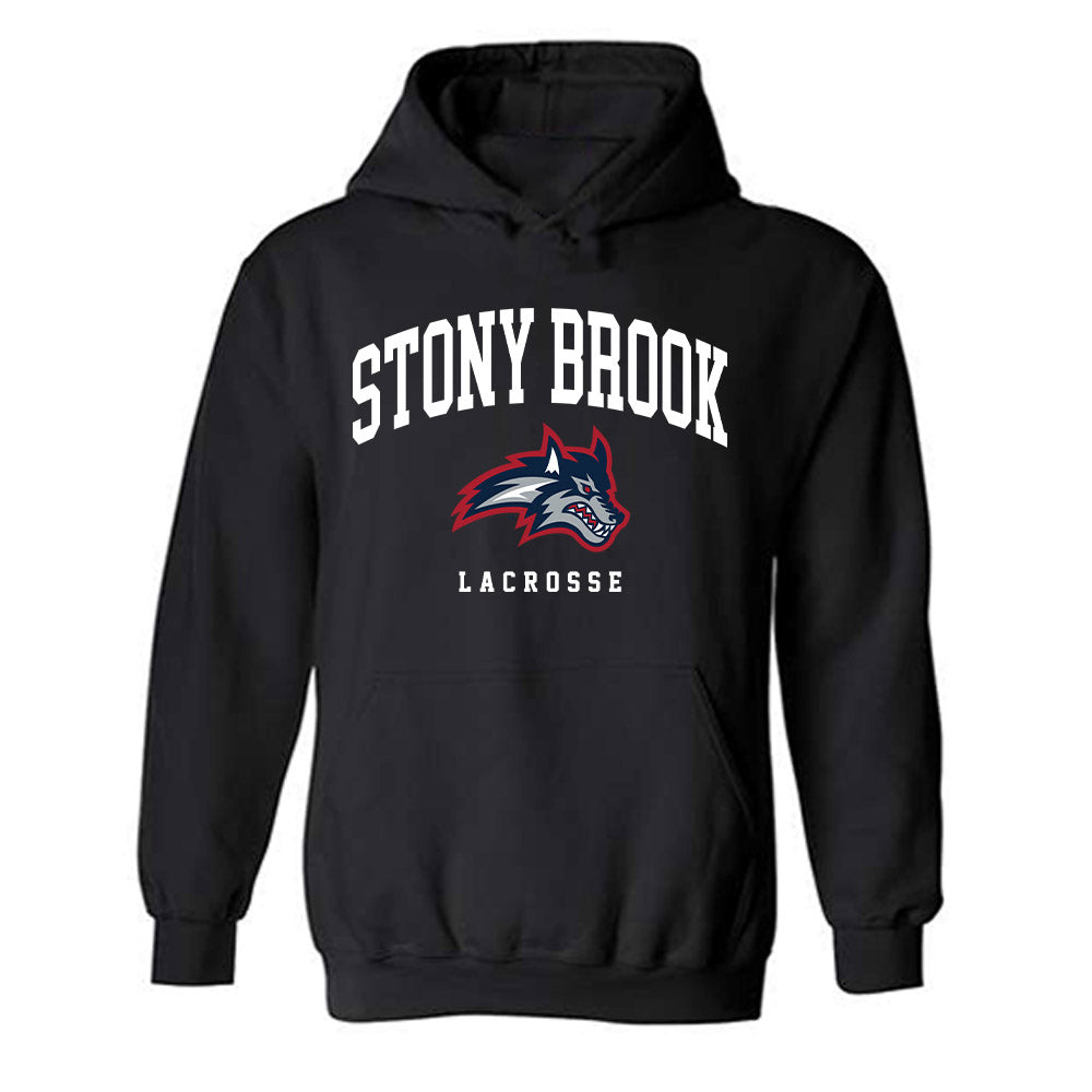 Stony Brook - NCAA Men's Lacrosse : Zach Brittman - Classic Shersey Hooded Sweatshirt-0